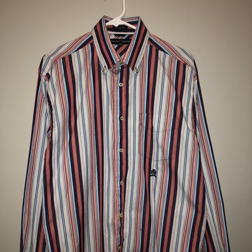 Tommy Hilfiger vintage button down shirt sz medium